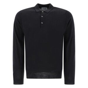 John Smedley Belper Merino Wool Polo Shirt Tag Size M Men
